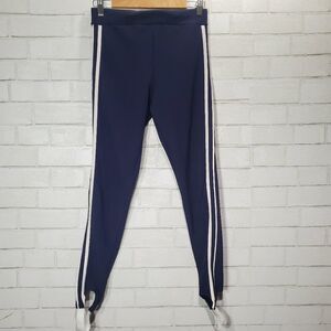 Forever 21 blue stripe athletic leggings